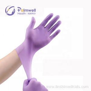 House Cleaning Gloves Heavy Duty Purple Nitrile Gloves